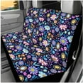 thumbnail image 3 of HUIACONG Watercolor Flowers Seat Covers for Cars for Women Full Set Cute Car Accessories Seat Covers with Steering Wheel Cover Seat Belt Pads Arm Rest Cover Coasters Headrest Cover Keychain 14 Pcs, 3 of 5
