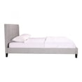 thumbnail image 3 of Moe's Home Collection Eliza Contemporary Fabric Queen Platform Bed in Light Gray, 3 of 6