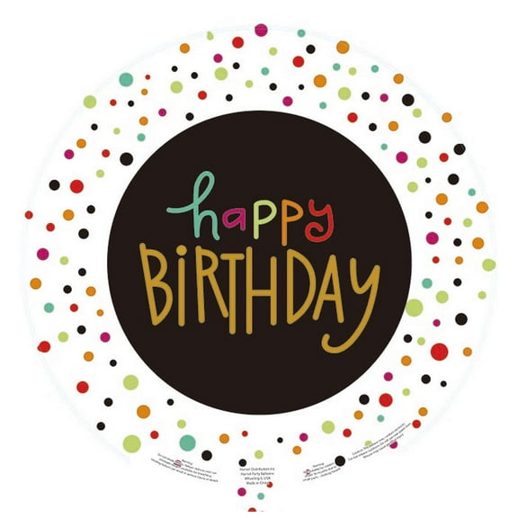 Harnel 18" Birthday Mylar Balloons for all ages - Pack of 10