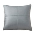 thumbnail image 2 of Taotanxi Faux Leather Throw Pillow Covers 18 X 18 Inches, Gray#0900 Pillow Cover, Hand Stitched Leather Decorative Pillow Cover for Couch Sofa Bed Living Room Home Garden, 2 of 6