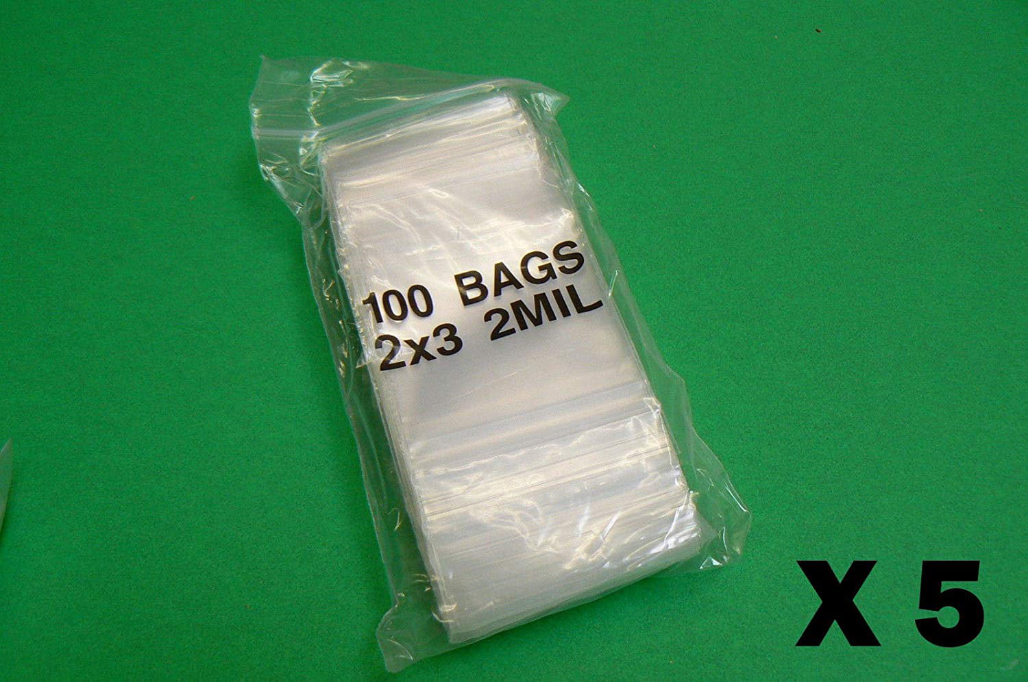 500-2 x 3 Zip Lock 2x3 Ziplock Plastic Bags 2 MIL 