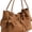 Brown, variant on Women Tote Bags Purses PU Leather Handbags with Drawstring Bucket Style and Star Charm - Perfect for Casual Outings
