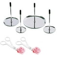 thumbnail image 1 of Craftsmanship In Your Kitchen: Decorative Baking Tools For Icing Flowers, Cake Flower Nail And Flower Lifters, Ideal For Royal Icing Roses, Cake Decoration Tool For Beginners And Professionals, 1 of 8