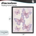 thumbnail image 4 of Stupell Industries Art Deco Delicate Disco Butterfly Dance Black Floating Frame Canvas Art, 17 x 21, by Lil' Rue, 4 of 8