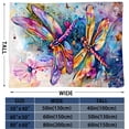 thumbnail image 7 of Dragonfly Blanket Gifts for Women Adults Dragonfly Lover,Soft Plush Elegant Dragonflies Throw Blanket for Bed Couch Office Travel 50"x40", 7 of 7