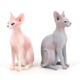 thumbnail image 5 of lote De 2 Figuras De Chat Sans Poil Jouet En Haute Simulación Modle Animale De Chat Oranaments De Maison Dcoration De Bureau Pour Enfants Adultes, 5 of 5