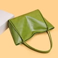 thumbnail image 4 of Stylago Women's Leather Tote Bag Casual Travel Large Shopping Shoulder Purses College Students Zipper Underarm Work Handbag Green, 4 of 7