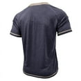 thumbnail image 5 of Summer Shirts for Men Navy Plus Size Casual Sport Short Sleeve Raglan Sleeve Crew Neck Solid Color T Shirt S-3XL Men’s Clothes under $10, 5 of 6