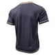 thumbnail image 5 of Playera Elvqul para Hombre sin Estampado Manga Corta Azul Marino Algodón Casual Con Bolsillos Solapa, 5 of 6