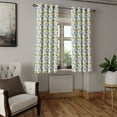 thumbnail image 2 of Ambesonne Exotic Grommet Curtain, Saguaro Plant Floral, 50" x 54", Lime Green and Slate Blue, 2 of 6