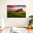 thumbnail image 3 of Elephant Stock Thomas Moulton Barn Wall Art - Horizontal Canvas Wall Art - Living Room Wall Decor - Architecture Canvas - Brown And Purple Decor - 12" x 8", 3 of 8