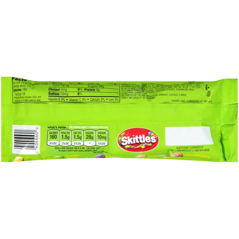 Skittles Sour Candy, Lime Flavor, Share Size for Family Skittles Sour Candy, Lime Flavor, Share Size for Family