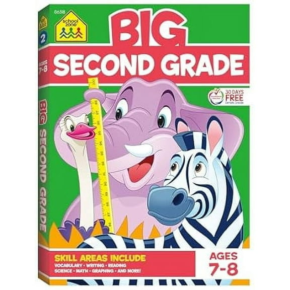 School Zone Big Second Grade Workbook (Workbook) (Paperback)