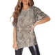 thumbnail image 1 of Women's Fashion O Neck Short Sleeve Workwear With Pockets Printed Tops Summer Tops For Women, 1 of 5