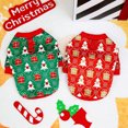 thumbnail image 2 of Didog Christmas Dog Clothes For Small Dogs Cute Christmas Tree Print Puppy Vest Coat, 2 of 10
