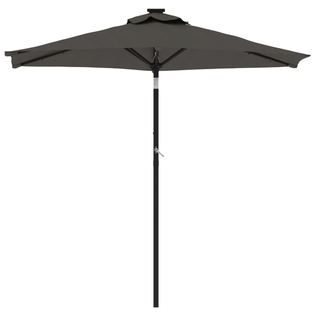 vidaXL Garden Parasol with Steel Pole Umbrella Sunshade Outdoor Patio Beach