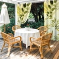 thumbnail image 2 of 2 Panels Outdoor Curtains for Patio Waterproof 54"x84" Sage Green Leaves Weatherproof Privacy Outsides Curtains, Summer Botanical Farmhouse Watercolor Leaf Grommet Thermal Drapes for Cabana Porch, 2 of 8