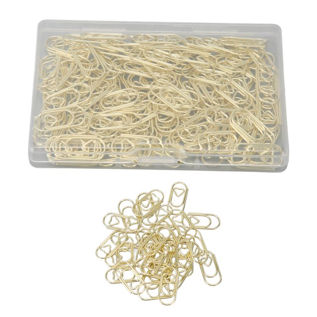 150Pcs Cute Paper Clips, Small Mini Paperclips, Heart Shaped Fancy Paper Clips with Anti Slip Design for Family Office School Wedding Invitations Crafts