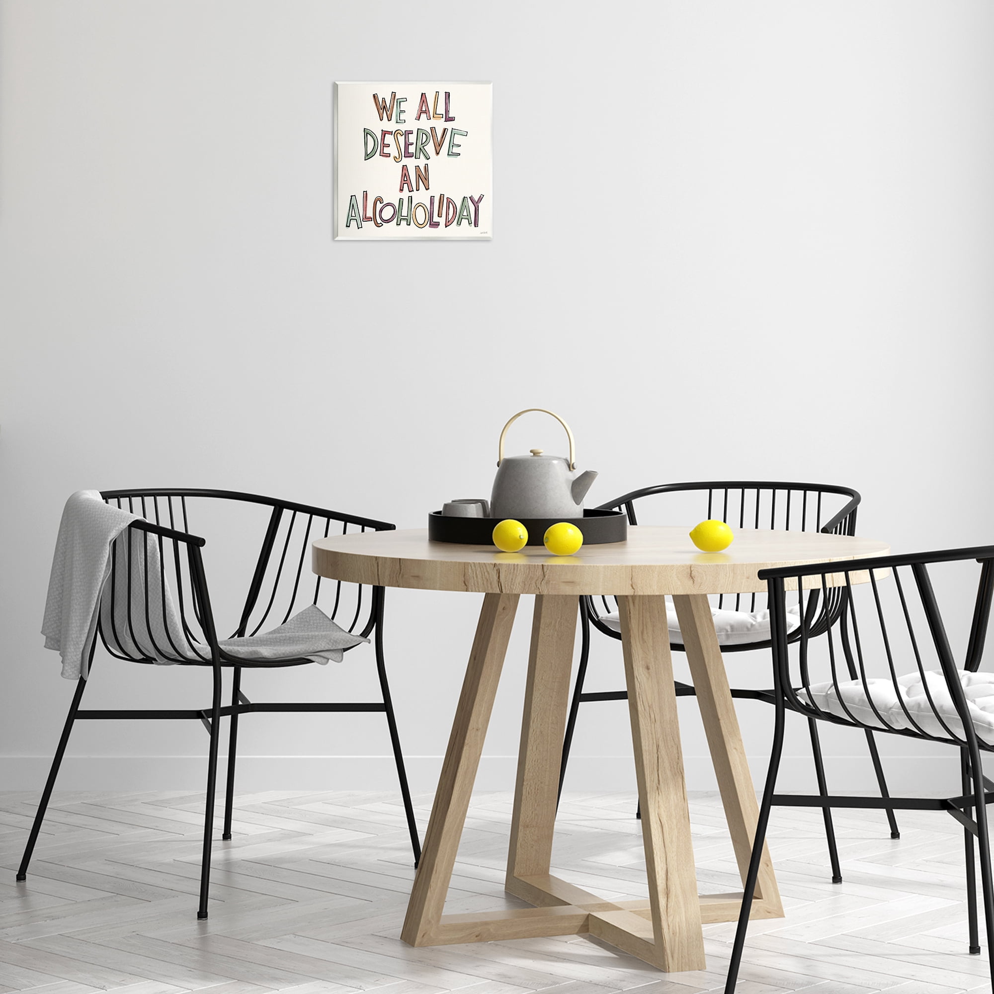 Stupell Industries Alcoholiday Funny Phrase Food & Beverage Painting Unframed Art Print Wall Art, 12 x 12