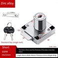 thumbnail image 5 of Office Desk Drawer Lock Zinc Alloy Anti Theft for Furniture Cabinet Door Lock File Cabinet Lock Same, 5 of 5