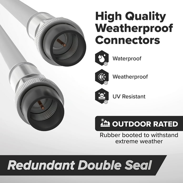 Commercial Electric 50 ft. RG-6 White Coaxial Cable