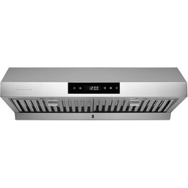 COSMO COS-668AS750 30 in. Wall Mount Range Hood with 380 CFM, Curved Glass,  Ducted Convertible Ductless (additional filters needed, not included), 3