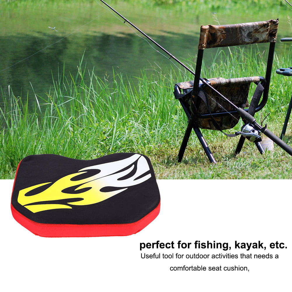 Fishing Cushion Seat Super Soft Ultra-Light Comfortable Cotton Black Boat Kayak 