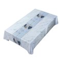thumbnail image 1 of Waterproof Vinyl Tablecloths, Heavy Duty Oil Proof Spill Proof Plastic Table Cloth, Wipe Clean PVC Table Cover for Spring Indoor and Outdoor Use, 1 of 6