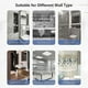 thumbnail image 3 of Wall Mount Paper Towel Dispenser Multifold Hand Towel Tissue Holder with Key Lock for Bathroom Kitchen Bedroom, 3 of 5