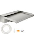 thumbnail image 1 of STAWAY 30cm Stainless Steel Waterfall Blade Spillway - Modern Pool Fountain, Easy Install Water Feature for Koi Ponds & Gardens, Rustproof Design, 1 of 9