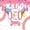 Blue Pink E, variant on Meiyoeat Ice Cream Baseball Letter A Twin Sheet Sets 3pcs for Girls Kids, Sweet Dripping Bedding, Pink White Red