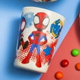 thumbnail image 3 of Zak Designs 3pcs Spiderman Kids Dinnerware Set Melamine Plate Bowl Tumbler Durable and Sustainable Material (Melamine Bamboo, Non-BPA, Spider Friends), 3 of 8