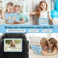 thumbnail image 6 of for Samsung Galaxy Tab A9+ 11.0" 2023 SM-X210 / SM-X215 / SM-X216 Case for Kids, with Butterfly Wings Kickstand Shoulder Strap Heavy Duty Rugged 2 In 1 Silicone PC Cover, Blue+Beige, 6 of 6