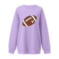 thumbnail image 4 of TOMVIGX Game Day Outfits for Women Crew Neck Oversized Cute Sweatshirt Team Fans Touchdown Tops Sunday Funday Tailgate Party Pullover, 4 of 5