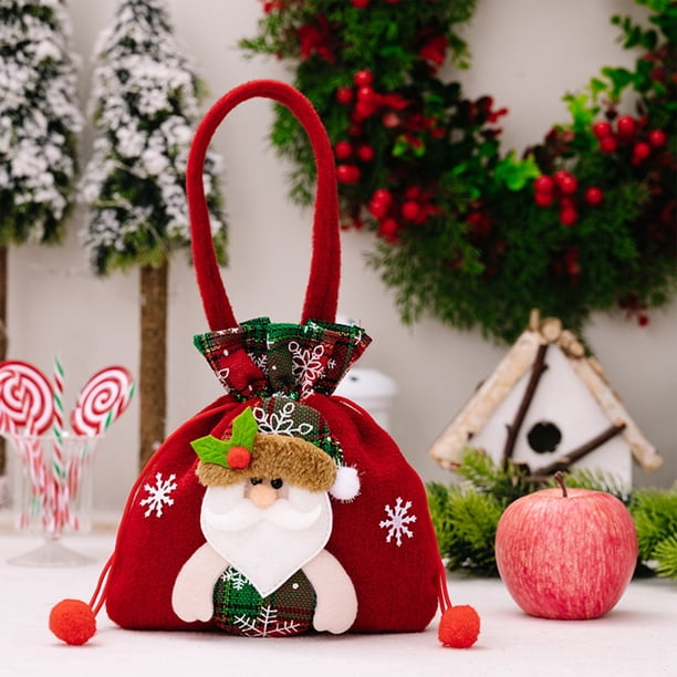 Christmas Thickened Velvet Gift Bags Candy Bags Christmas Eve Packaging Box Christmas Gift Bags