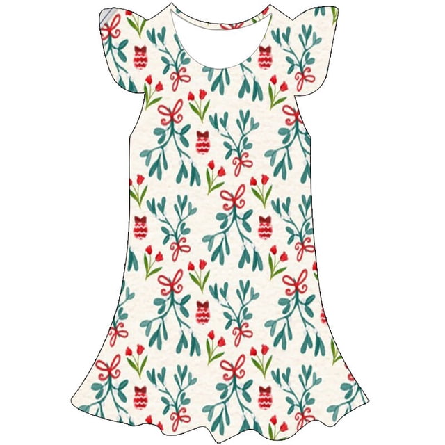 Navidad Los nuevos vestidos infantiles para niñas Vestido de niña de verano Niño Bebé Vestido de Papá Noel Vestido de diseñador Ropa de niña Frocks5T Gao Jinjia LED