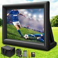 thumbnail image 6 of KFFKFF Outdoor Cinema Display 20FT, Inflatable Projection Surface with 350W Air Pump, Durable Oxford Fabric Blow Up Display for External Films, Compatible with Front/Rear Projection, 6 of 9