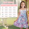 thumbnail image 5 of Uourmeti Little Girls Dress Summer Sleeveless Dresses for Girls Blue Otter Print Cami Sundress Kids Cartoon Clothes A Line Causal Midi Tank Swing,3-14tYears, 5 of 6