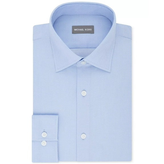 Michael Kors POWDER BLUE Men's Regular Fit Performance Shirt , US 4.5 32/33