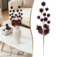 thumbnail image 2 of BinKFF Velvet Ornaments for Christmas Tree Velvet Ball Tree Picks Decoration Xmas Topper Decor Curly Stem Ornament Decor Party Wedding Home Office DIY Crafts Gifts, 2 of 9