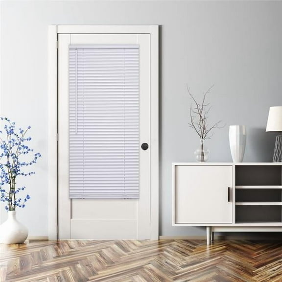 Safe Styles 1DWT250720 25 x 72 in. Magnetic Mini Blind for Metal Door - White
