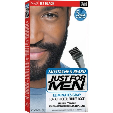 Just for Men Mustache Beard and Sidburns Brush In Color Gel