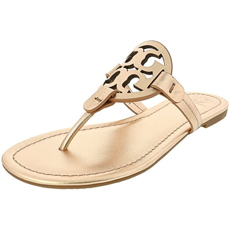 Tory Burch Women's Miller Metallic Leather Rose Gold Sandal  |  Walmart Canada