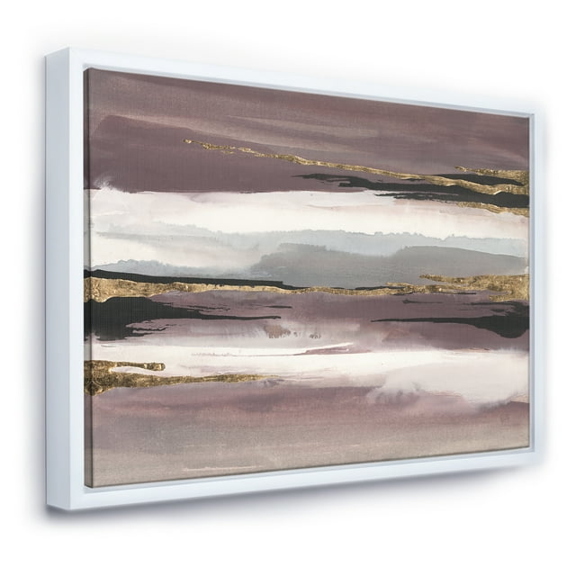 Purple Glam Storm I - Glam & Shabby Chic Framed Canvas