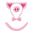thumbnail image 4 of yingyy Ensemble de Costume Cochon Couvre-Chef Animal Cosplay pour Performance Carnaval Spectacles Scène Rose Sans Gants, 4 of 6