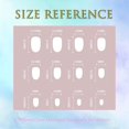 thumbnail image 4 of White French Tip Press On Nails-Short Oval Acrílico Brillante Uñas Falsas-Pink Full Cover Stick On para Mujeres Chicas-24Pcs, 4 of 4