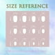thumbnail image 4 of White French Tip Press On Nails-Short Oval Acrílico Brillante Uñas Falsas-Pink Full Cover Stick On para Mujeres Chicas-24Pcs, 4 of 4