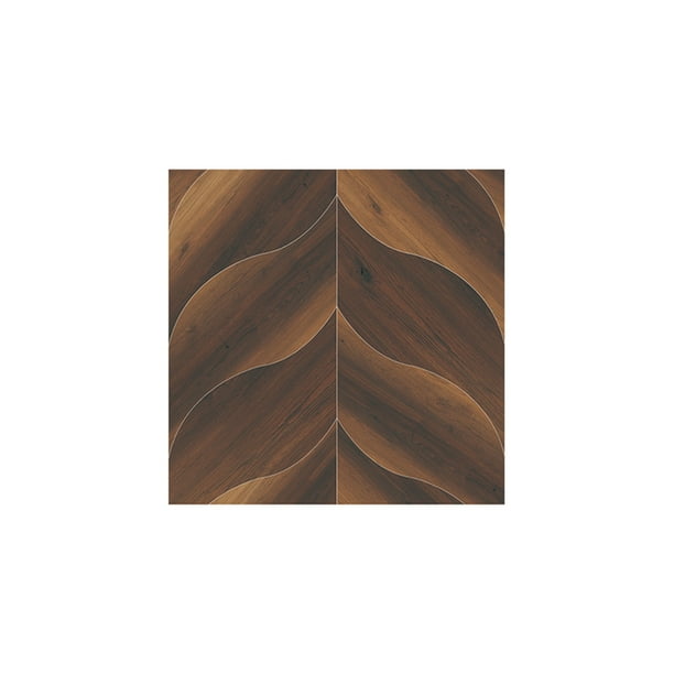 Inteprter Calcomanía autoadhesiva de grano de para suelo, pegatinas de suelo modernas resistentes al desgaste de PVC, para sala de estar, cocina, Decoración del hogar Tipo6 Inteprter HA064312-06