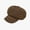 Coffee color, variant on Octagonal Hat Women's Korean Edition Trendy British Vintage Pearl Chain Versatile Duck Tongue Beret Fashion Face Show Little Painter Hat