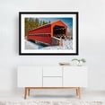 thumbnail image 2 of Winter At Sachs Covered Bridge - Gettysburg Pennsylvania Photography Black Framed Wall Art Print 16 x 24 inches, 2 of 4